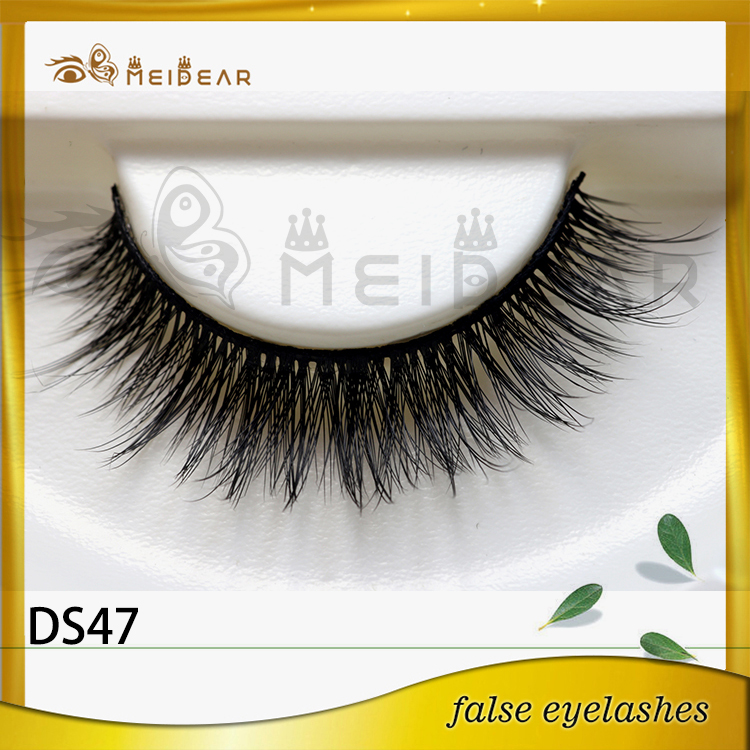 Factory wholesale OEM private label diamond  3D silk eye lashes 